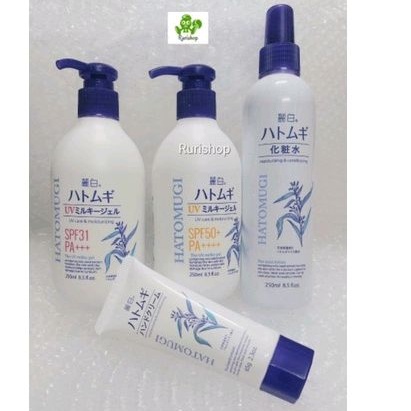 Sữa chống nắng Hatomugi/Xịt phun sương giữ ẩm và dưỡng da tay Hatomugi
