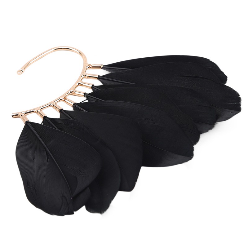 1 khuyên kẹp vành tai hình lông vũ độc đáo