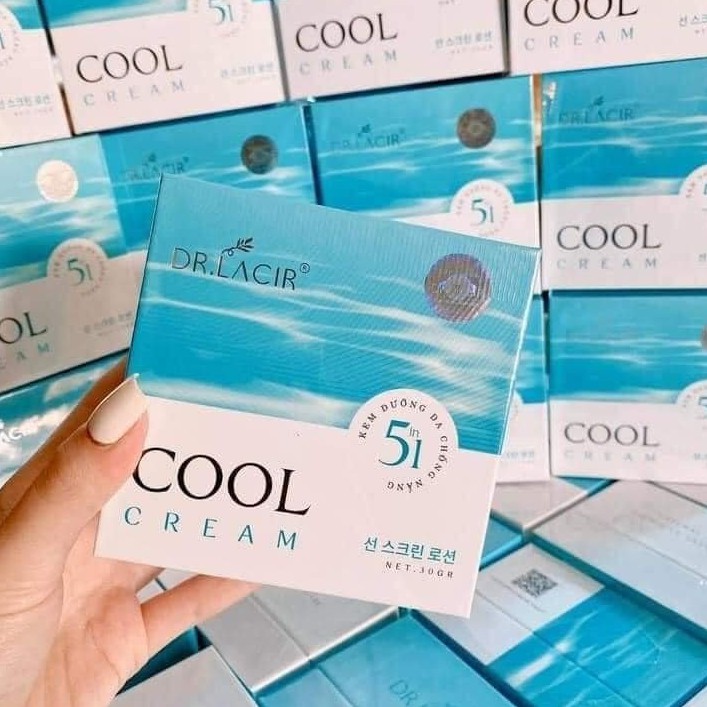 Kem Face Lạnh Cool Cream Dr lacir - Tặng mặt nạ thủy tinh, bông tẩy trang