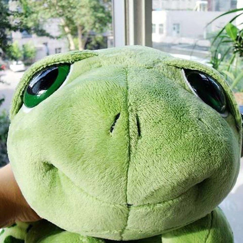 Búp bê nhồi bông hình rùa biển mắt to đáng yêu