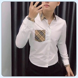 Áo sơ mi  - Áo sơ mi lụa cao cấp - Chất liệu lụa mềm mịn, mát mẻ, dáng trẻ trung thanh lịch, mặc bao đẹp