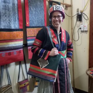 Túi thổ cẩm lanh Hà Giang