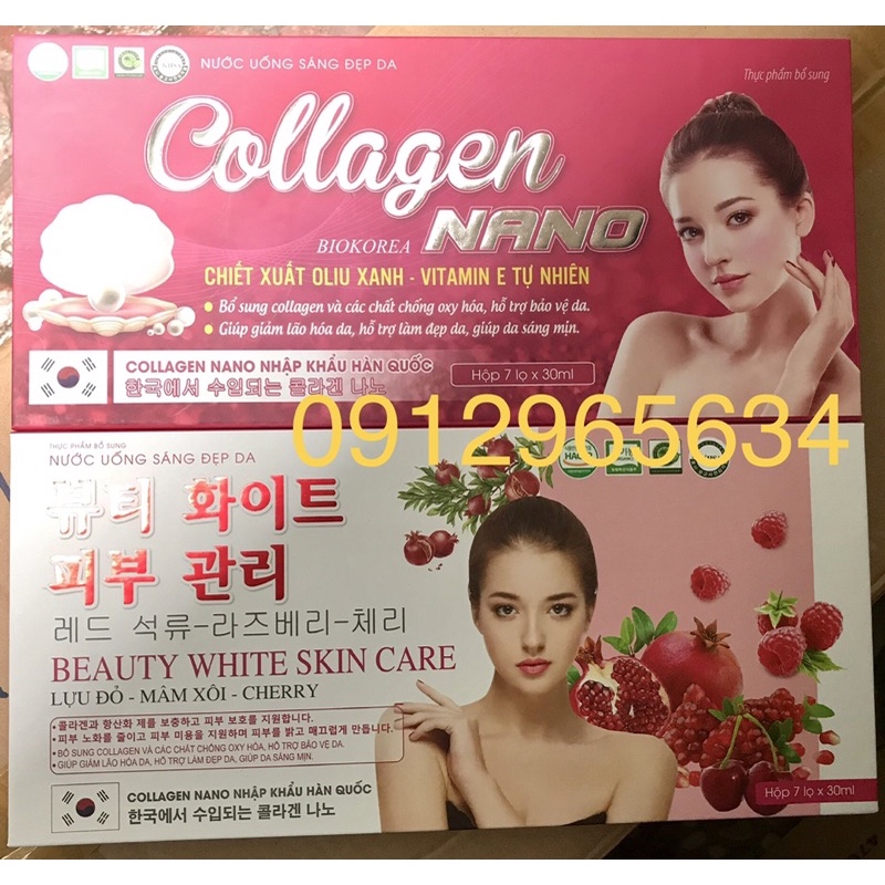 Nước uống trắng da Collagen nano beauty white skin care hỗ trợ làm đẹp mỗi ngày