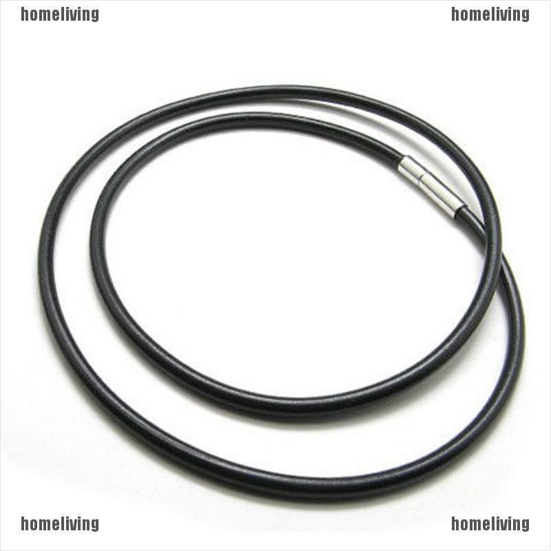 Vòng cổ Da Bò Có Khóa Thép Thời Trang Cho Nam