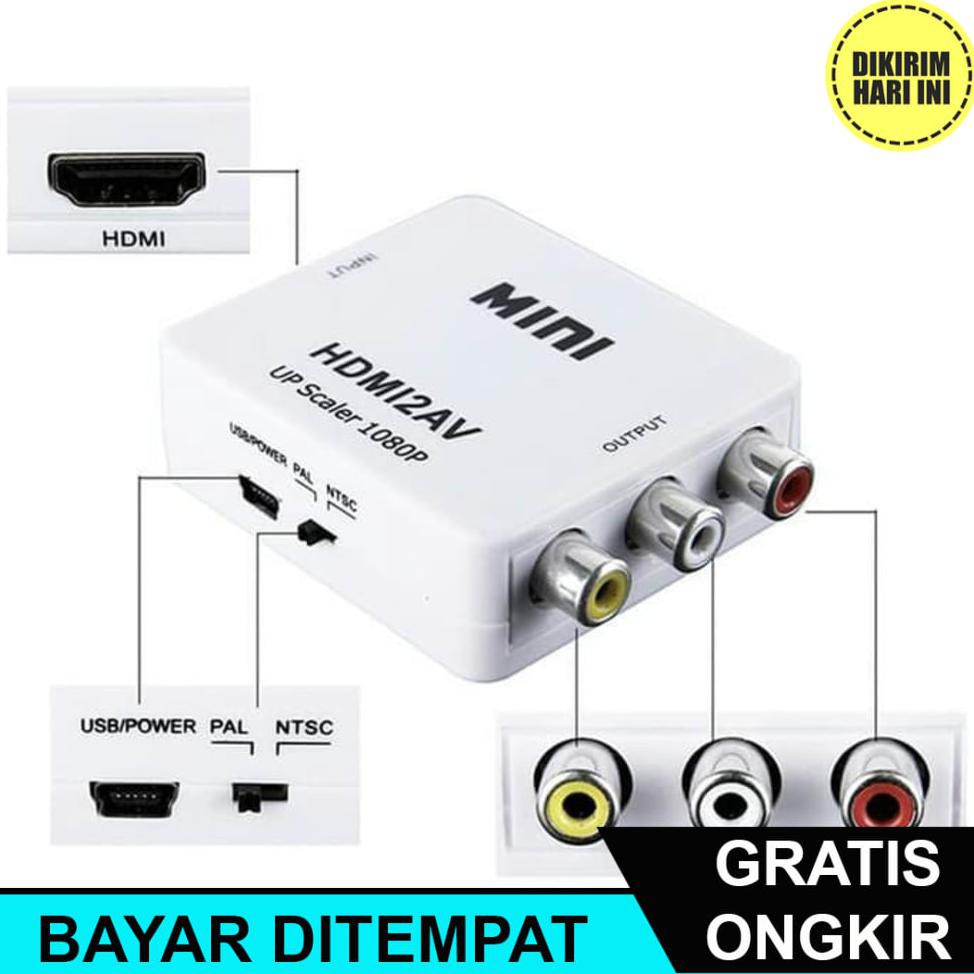 Bộ Chuyển Đổi Âm Thanh Jc1186 Minibox Hdv-m630 Hdmi Sang Av Hd Video - Hdmi2av