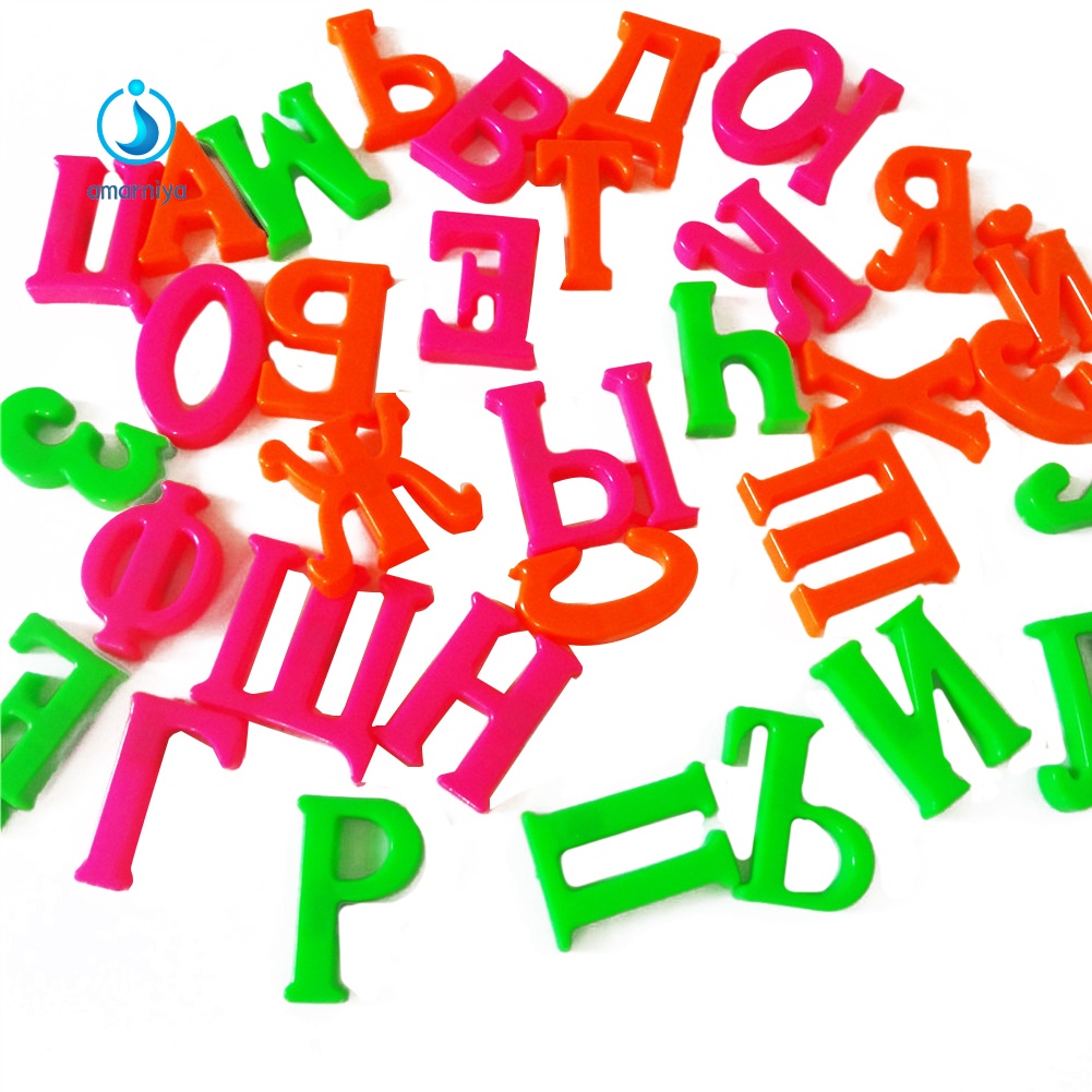 Bộ 33 chữ cái Nga có nam châm gắn tủ lạnh giáo dục sớm cho bé