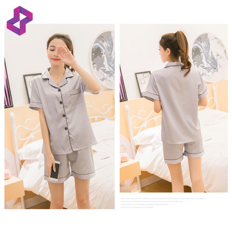 Đồ bộ pijama lụa cao cấp tay ngắn, bộ mặc nhà nữ thu đông cộc tay mềm mịn thoáng mát Molento - M45 | BigBuy360 - bigbuy360.vn