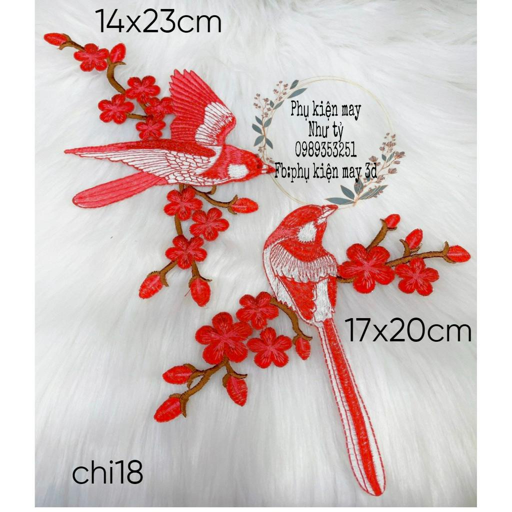 Cặp ren thêu hoa xinh xắn trang trí