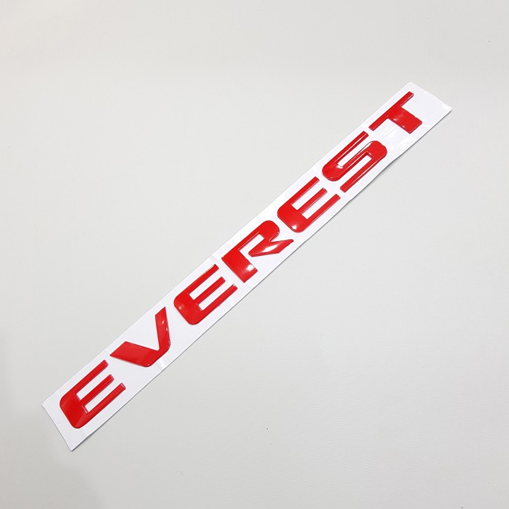 Logo chữ EVEREST nổi dán trang trí xe Ford Everest hàng cao cấp