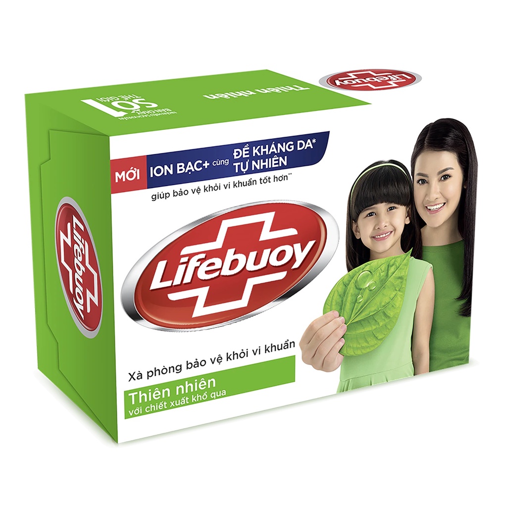 Xà Bông Cục Diệt Khuẩn Lifebuoy 90g Đỏ - Xanh Lá Khổ Qua - Xanh Chăm Sóc Da - Matcha