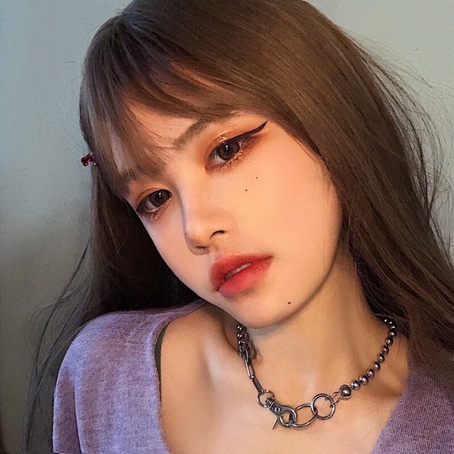 Vòng cổ unisex Vòng cổ dạng chuỗi xích phong cách punk thời thượng dành cho nữ