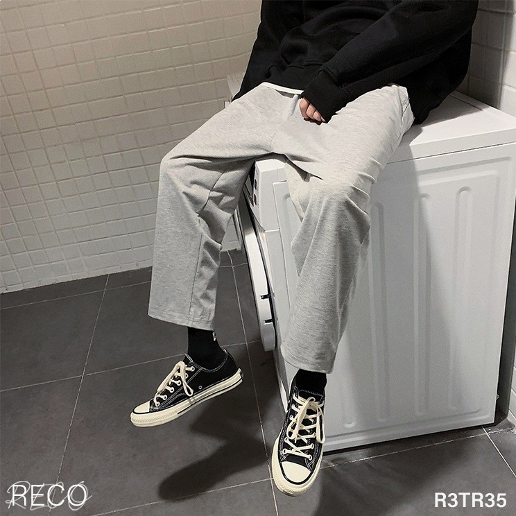 Quần vải nam Hàn Quốc dáng rộng Trousers Loose R3TR35