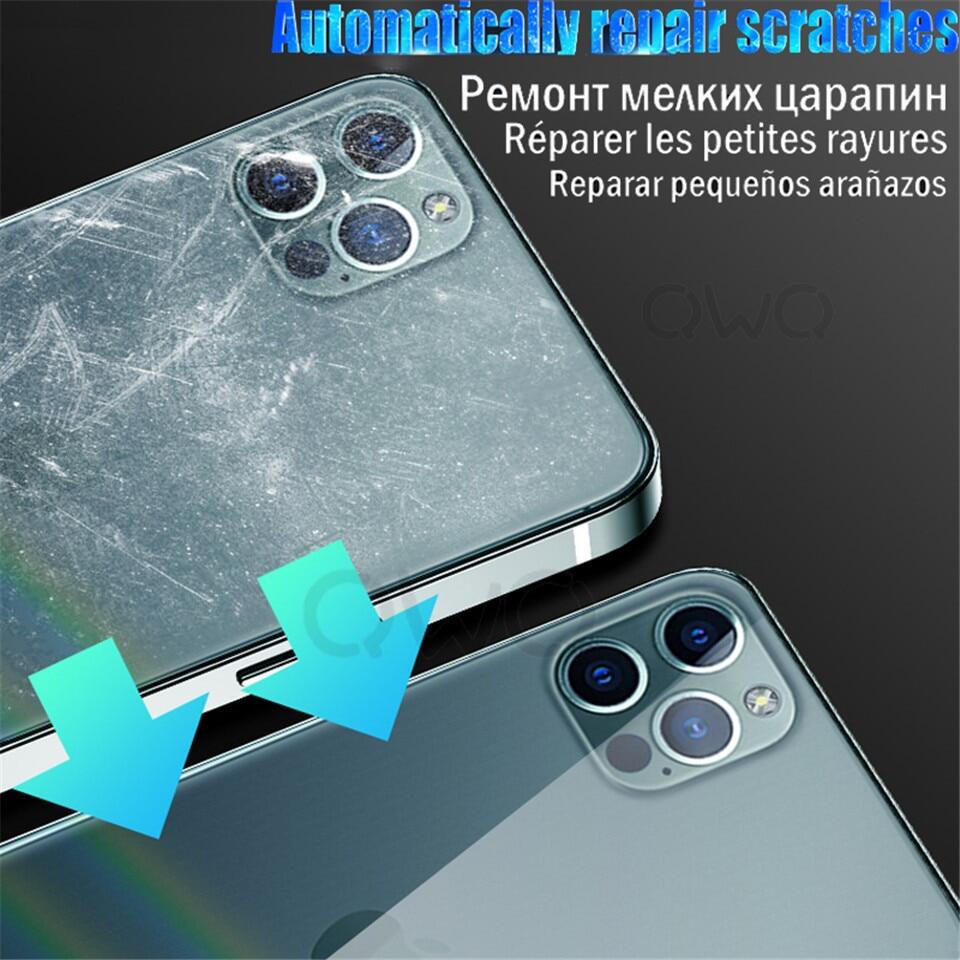 Bộ 2 Miếng Phim Hydrogel 500D Dán Mặt Trước + Sau Cho iPhone 11 12 13 Pro MAX 7 8 6s 6 Plus SE 2020 XR X XS 11 12 Pro MAX 12 13 Kính
