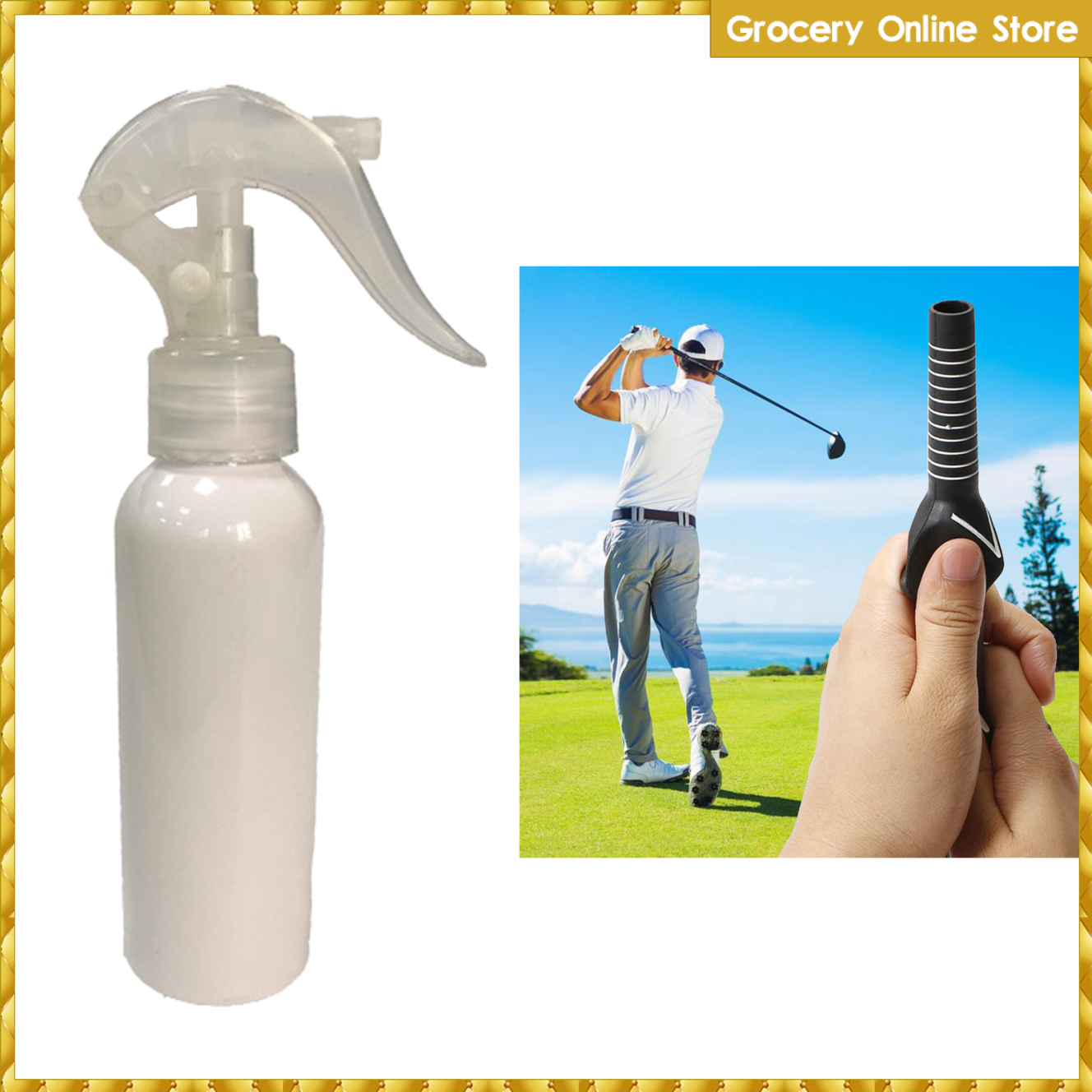 120ml/4OZ Safety Golf Grip Solvent Spraying, Safety Non-Toxic Golf Clubs Iron Driver Wood Shaft Grip Tape Remover Removal Kits Regrip Tool