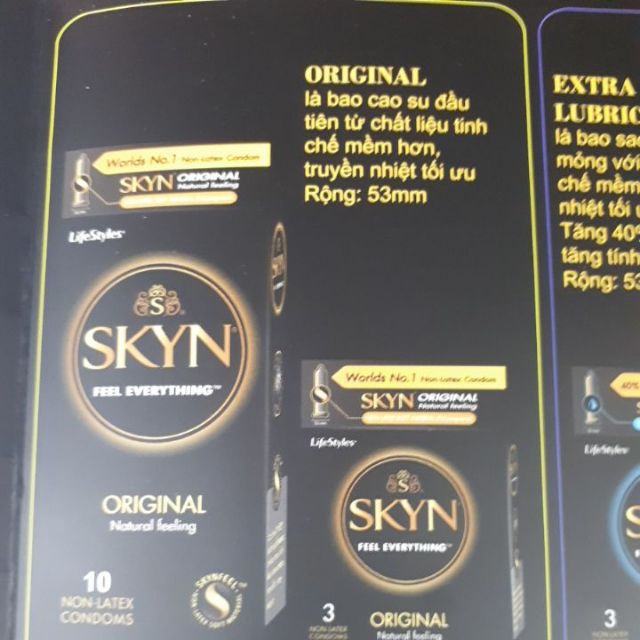 Bao Cao Su Thương hiệu Úc SKYN: siêu mỏng tự nhiên : date 12/2023