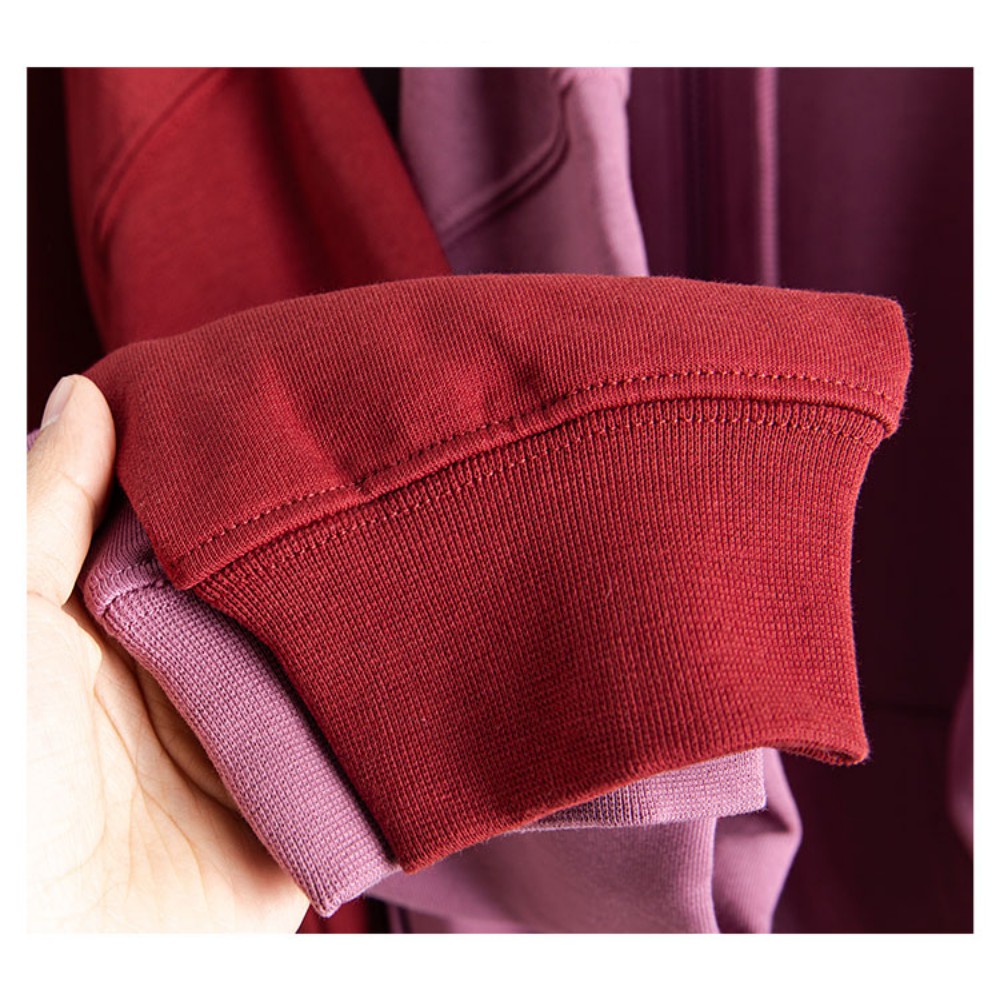 Hoodie Zip 100% Cotton Cao Cấp Màu Đỏ/Hồng Có Khóa Form Unisex Định Lượng 300gsm - Áo Hoodie Dầy Dặn Cho Nam Nữ Mùa Đông | BigBuy360 - bigbuy360.vn