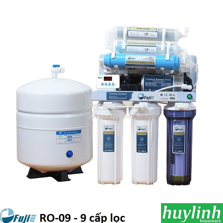 Máy lọc nước RO 9 lõi Fujie RO-09 - Đặt bồn rửa