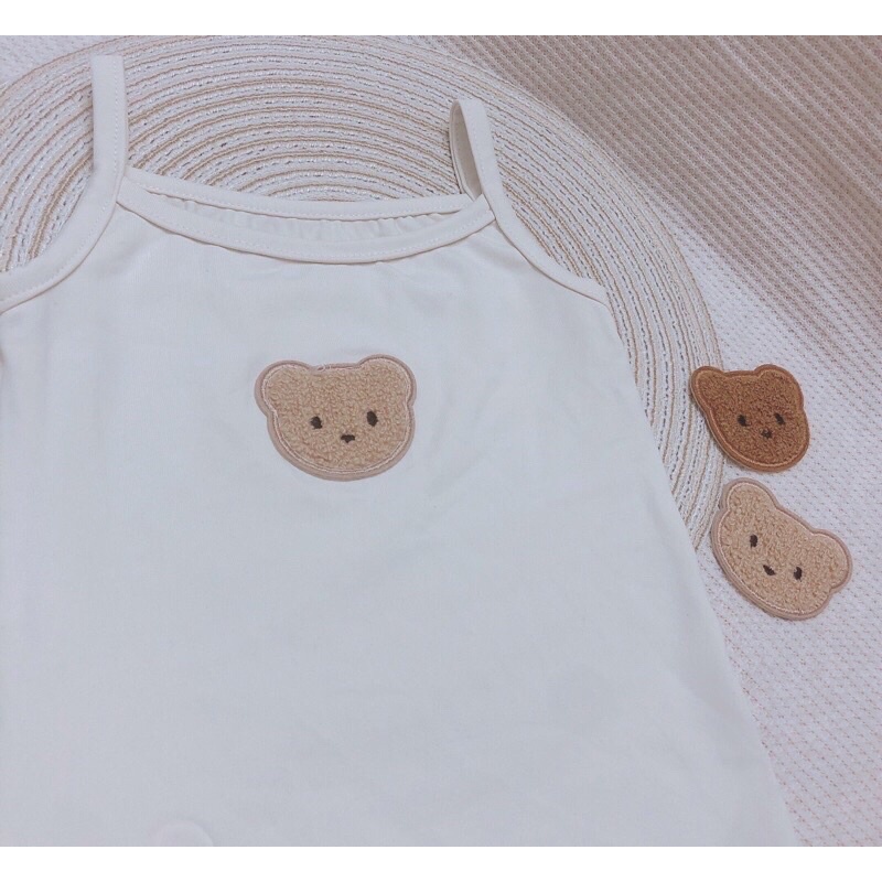 Logo hình gấu thêu trang trí may mặc