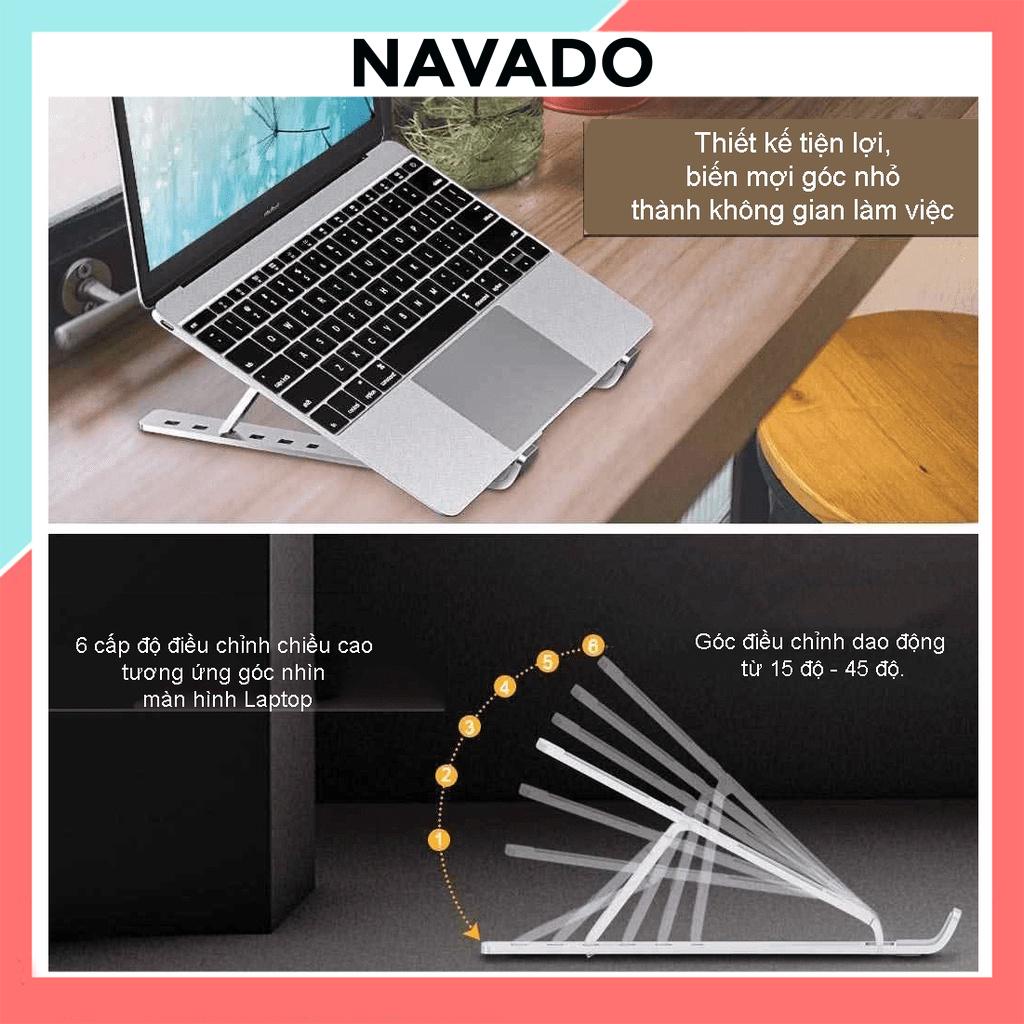 Giá đỡ LAPTOP , MACBOOK, IPAD bằng nhôm gấp gọn để bàn đa năng điều chỉnh độ cao tản nhiệt đế kê laptop N3 SUVADO