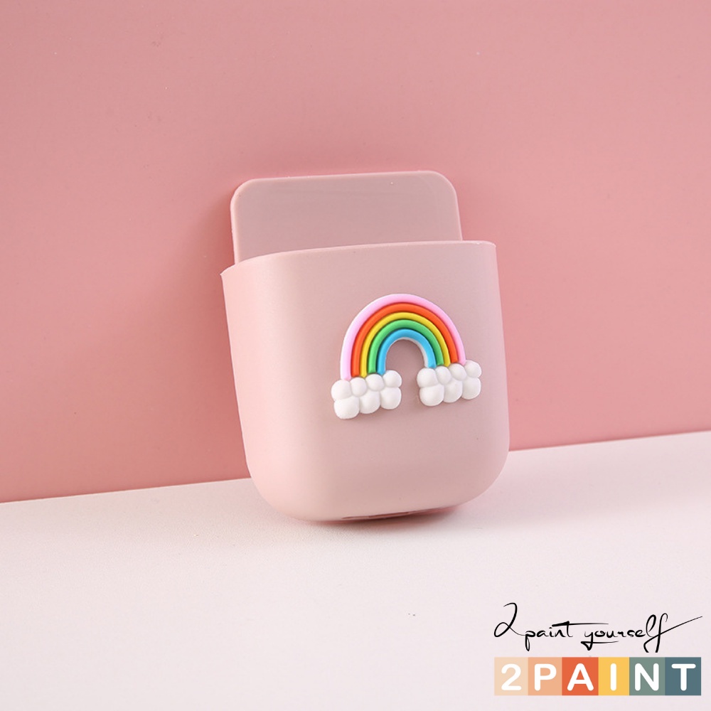 Giá đỡ điều khiển, đựng đồ gắn tường tiện lợi hình họa tiết cute