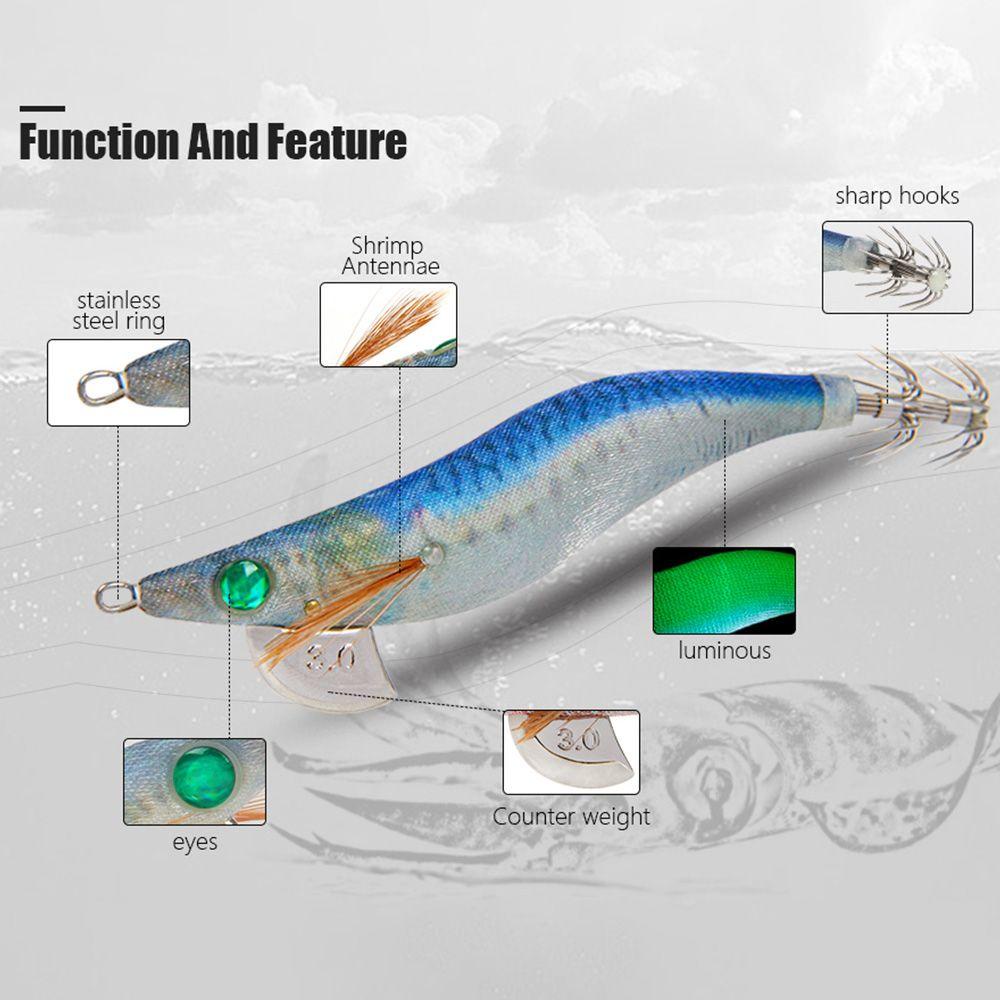 Mồi Tôm Giả Câu Cá Bằng Gỗ Phát Quang 2022