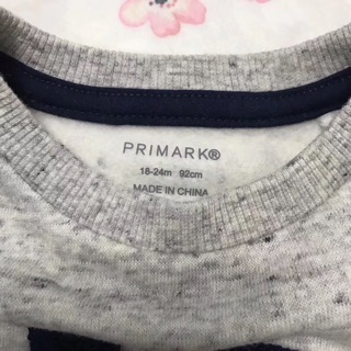 Áo nỉ Primark xuất dư cho bé