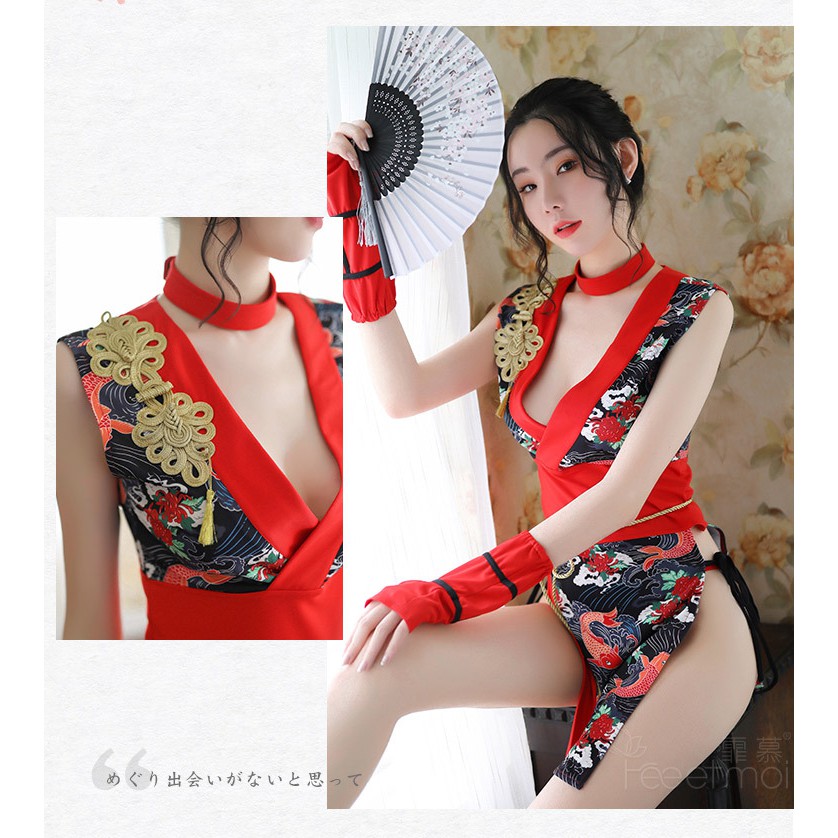 Áo ngủ kimono cosplay kimono đỏ sexy TK3051 | BigBuy360 - bigbuy360.vn