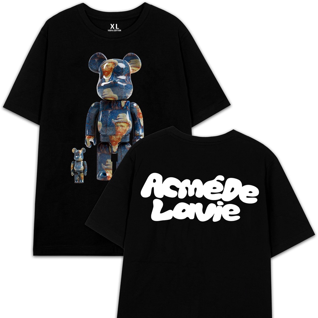 Áo thun Beabrick nhiều mẫu thun Cotton co giãn 4 chiều Unisex 𝟭-𝟲 Áo Đen