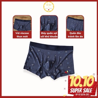 Quần lót nam sợi sồi CAIRO loại sịp đùi boxer thun lạnh cao cấp thông hơi kháng khuẩn