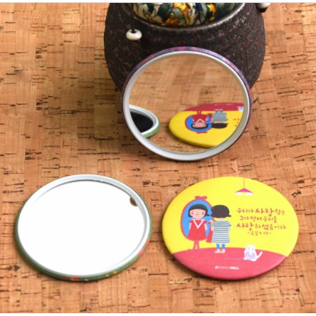 Gương Mini Dễ Thương Trang Điểm Hàn Quốc - Gương Tròn Mini Bỏ Túi