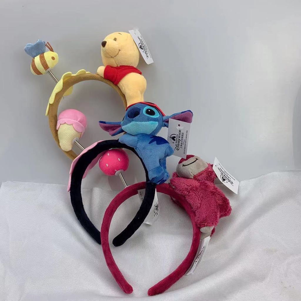 DISNEY Băng Đô Cài Tóc Hình Nhân Vật Hoạt Hình Stitch Đáng Yêu