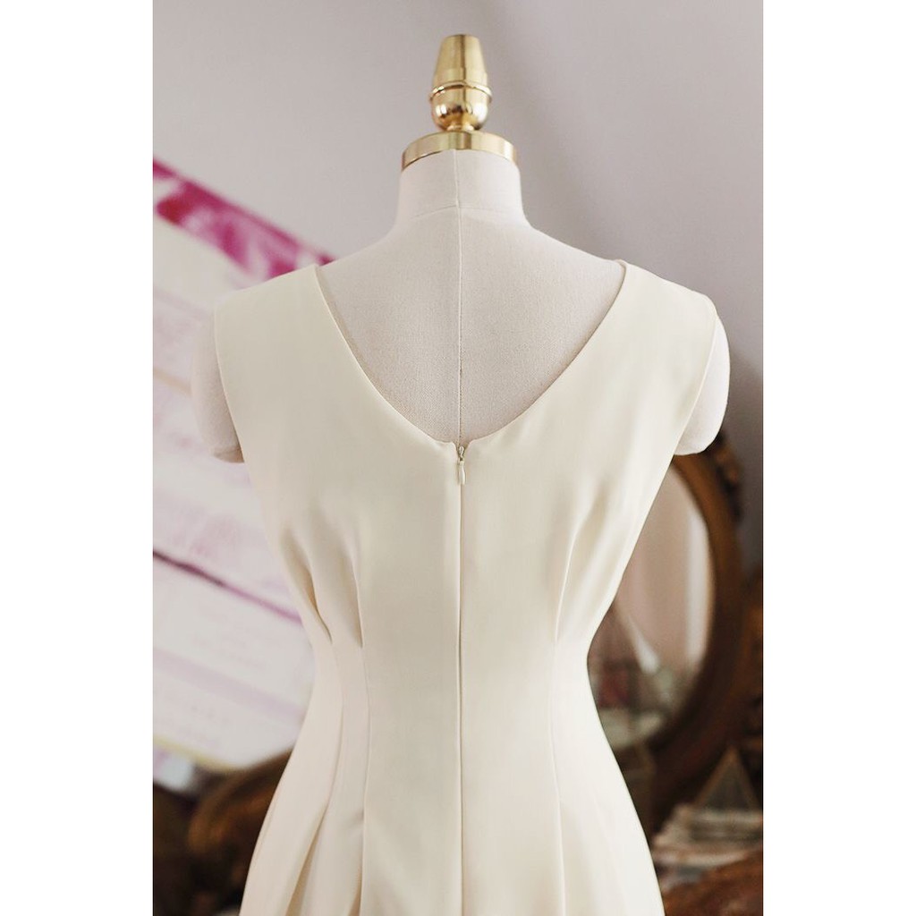 Váy Đầm Công Sở Chiết Ly Eo Form Dài Chất Lụa Chéo Thái Sang Trọng – Thanh Lịch