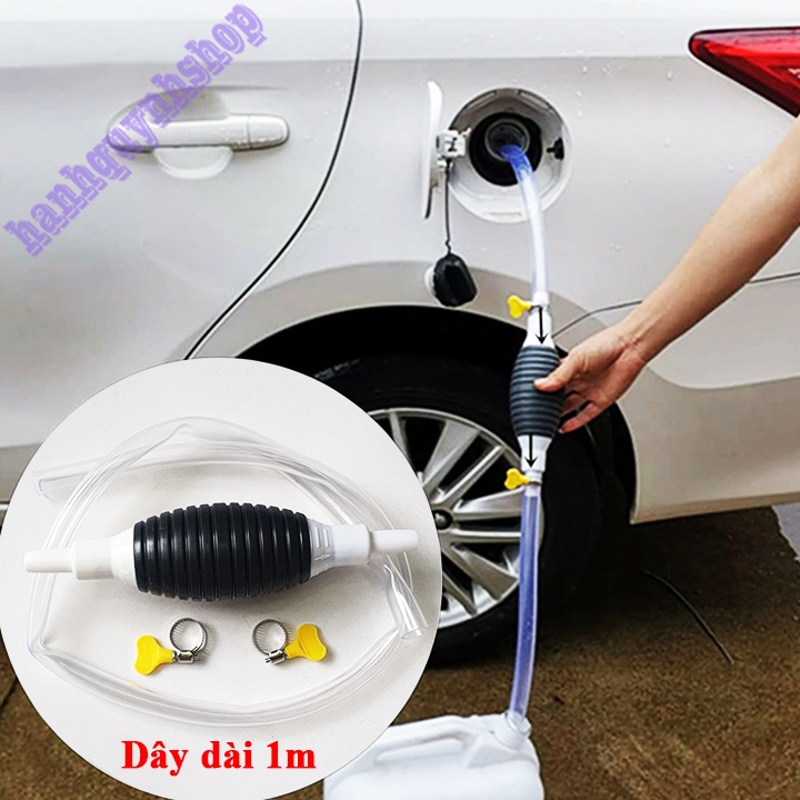 Dụng cụ bơm hút chất lỏng, xăng dầu, nước bể cá cầm tay tiện lợi dài 1,2m