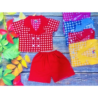 Bộ Lụa Giả Vest Bé Gái (6-14kg) (giao màu ngẫu nhiên)