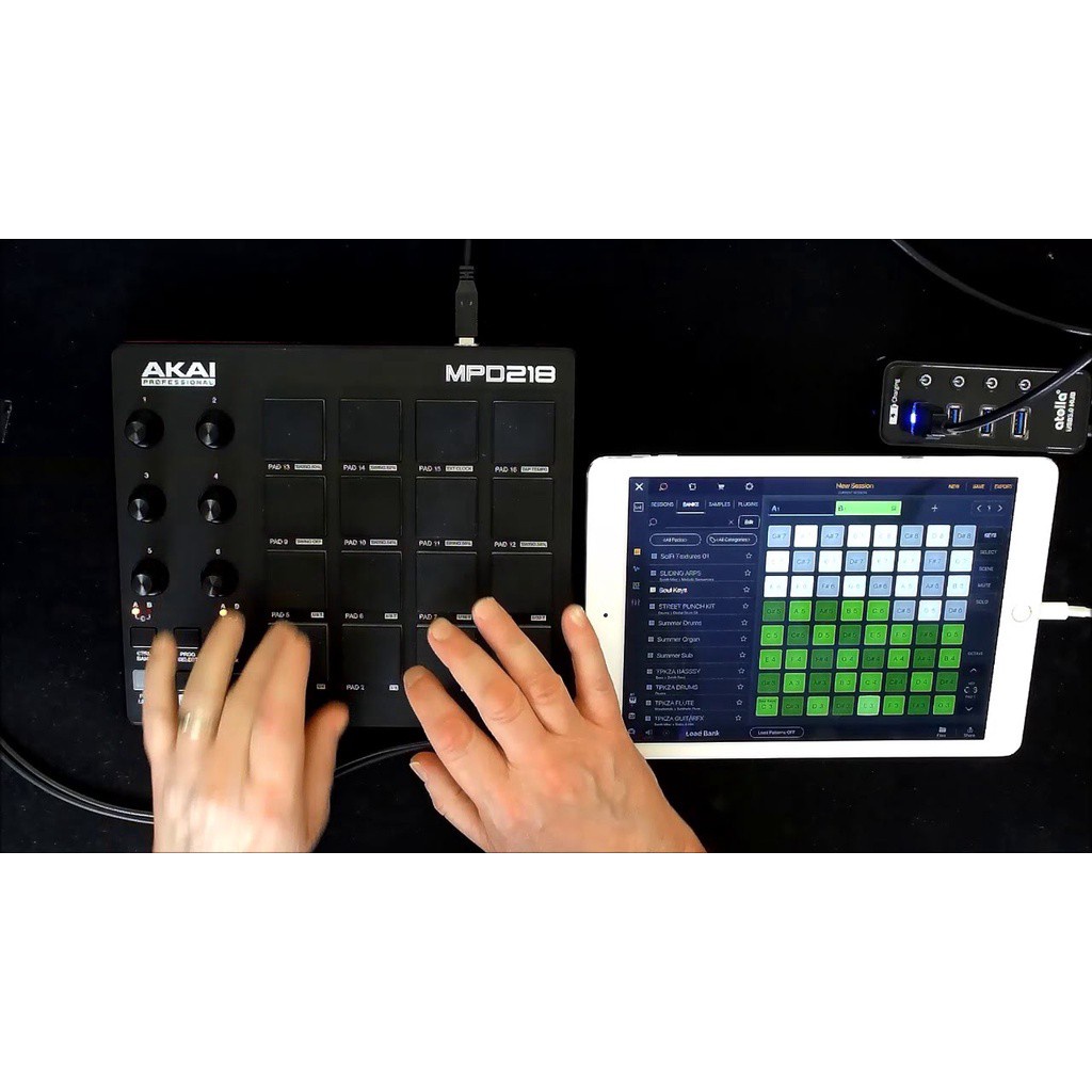 PAD trống AKAI MPD 218 - Phím nhạy như đánh thật