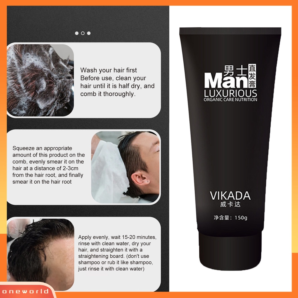 Kem Làm Thẳng Tóc 150ml Tự Nhiên Không Làm Tổn Thương Tóc Cho Nam