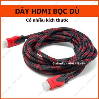 DÂY CÁP HDMI BỌC DÙ 1M5 3M LOẠI TỐT SIÊU BỀN - 5033
