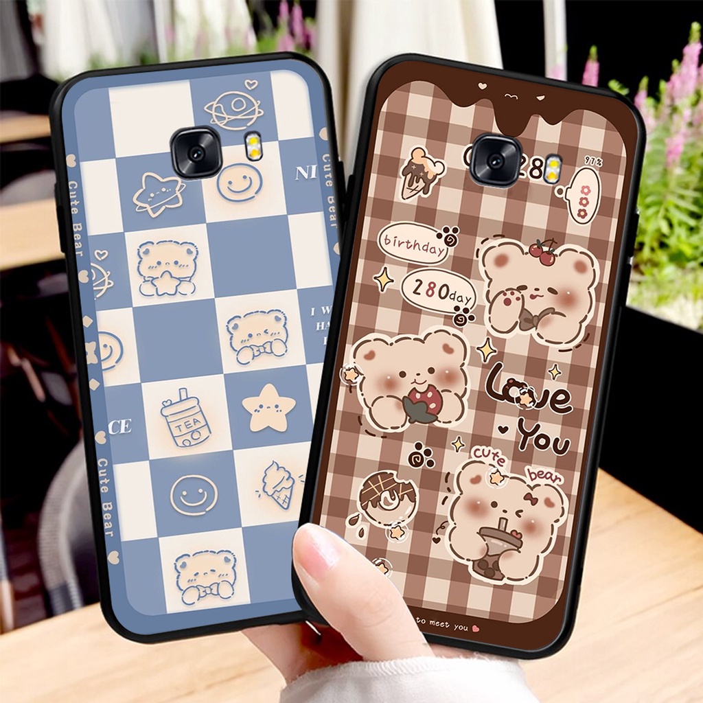Ốp lưng Samsung C9 PRO / A9 PRO in hình 3D GẤU cute be@r, soda, happy day cực hot ,thời thượng