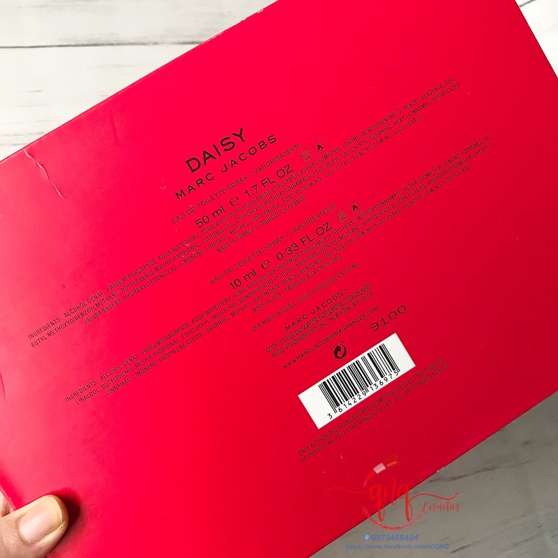 Set nước hoa Marc Jacobs Daisy EDT gồm ( nước hoa EDT 50ml + 10ml) - USA | BigBuy360 - bigbuy360.vn