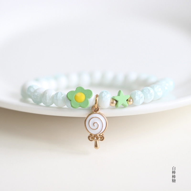 Vòng tay hạt gốm họa tiết sao biển thỏ kỳ lân phong cách Hàn Quốc dành cho nữ | BigBuy360 - bigbuy360.vn