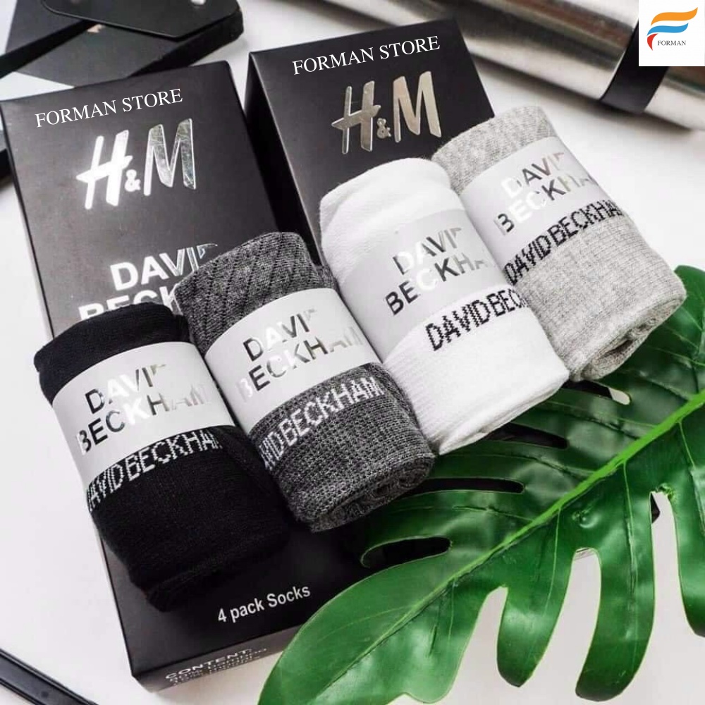 Hộp 4 Đôi Tất Nam Cổ Ngắn , Vớ Nam Chất Liệu Cotton Cao Cấp Chống Thối, Thấm Hút Mồ Hôi - FORMAN STORE