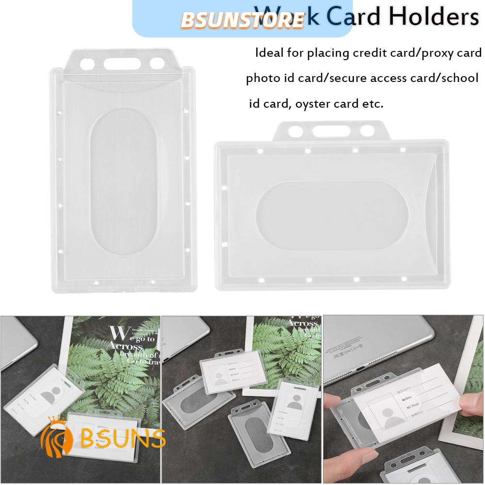 Set 5 Vỏ Nhựa Trong Suốt Đựng Thẻ Id Tiện Dụng