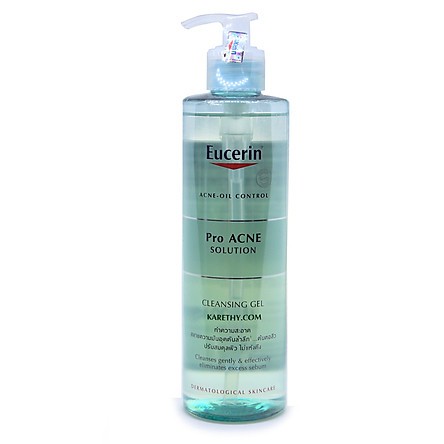 Gel Rửa Mặt Eucerin Proacne Cleasing - giảm mụn, dành cho da nhờn mụn