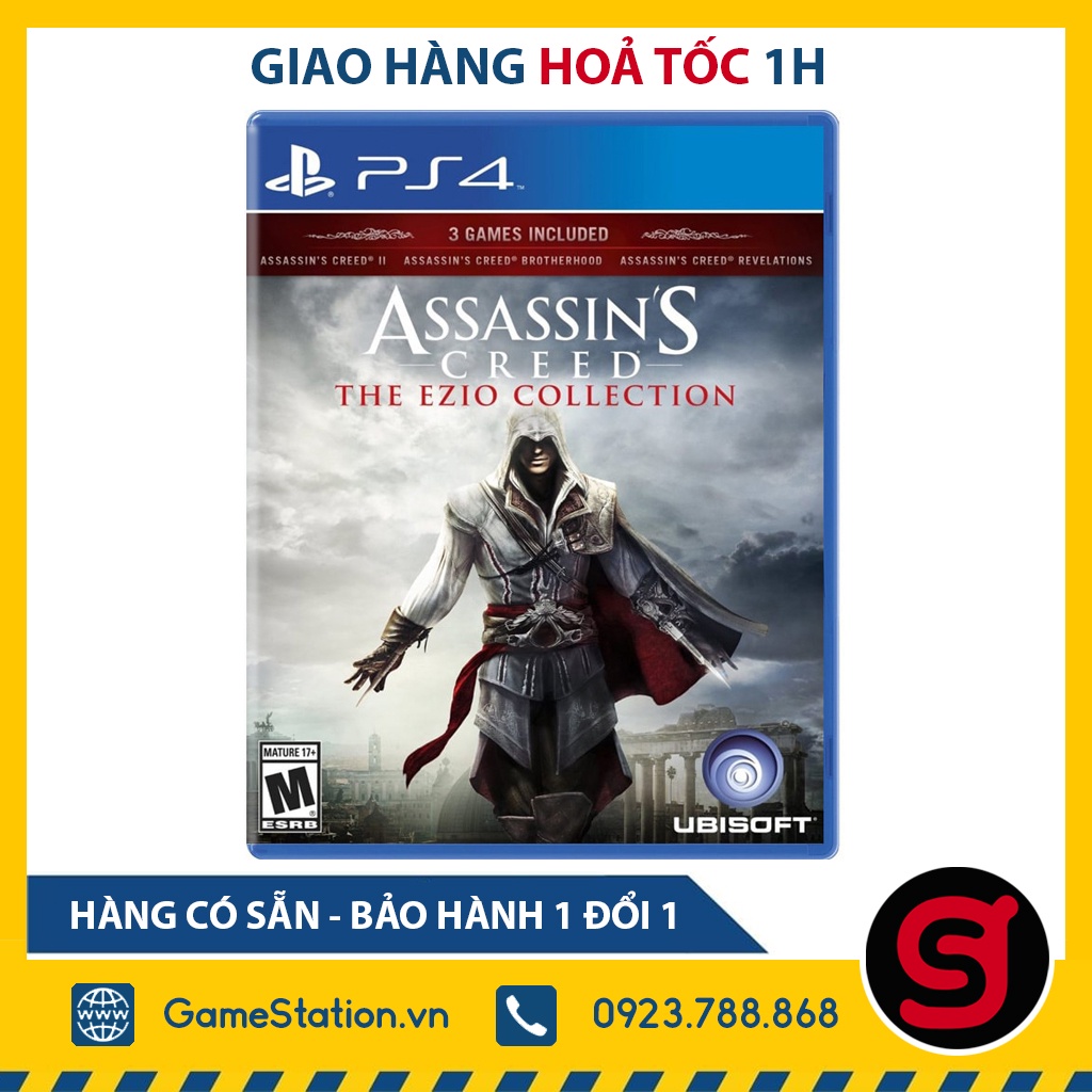 Đĩa Game PS4: Assassin’s Creed The Ezio Collection