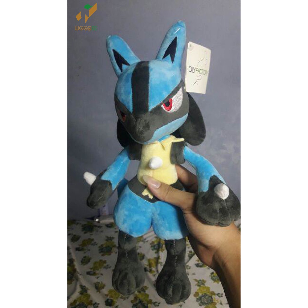 Gấu bông pokemon anime đấu sĩ Lucario 30cm