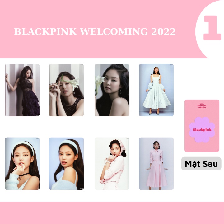 SET 8 CARD BLACKPINK WELCOMING COLLECTION 2022