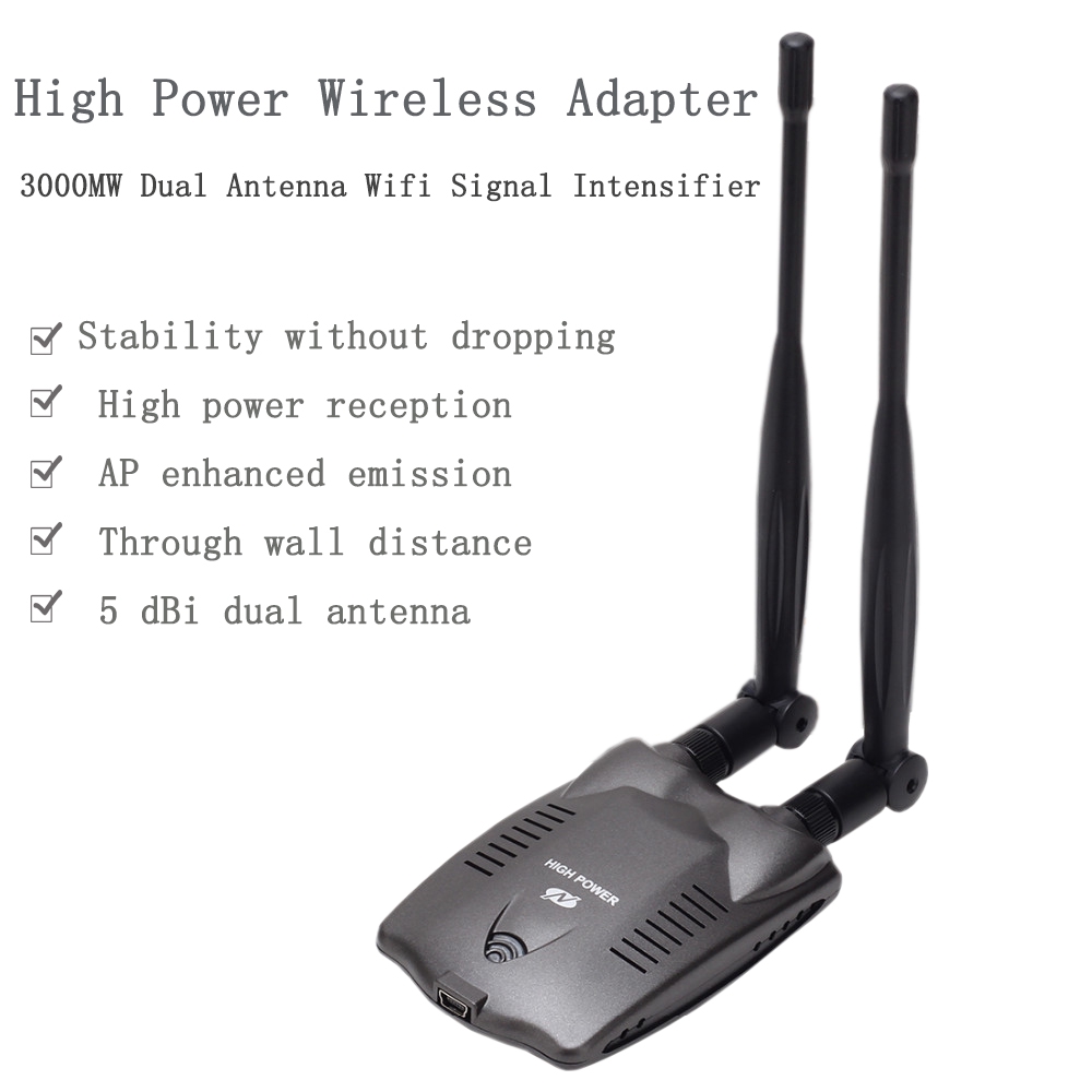 Bộ chuyển đổi ăng ten WiFi tần số cao 3000mW bt-n9100