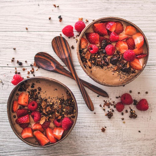 Bát/Chén Gáo Dừa + Muỗng Gỗ Dừa Dùng Đựng Bột / Ăn Eat Clean TH SKINCARE