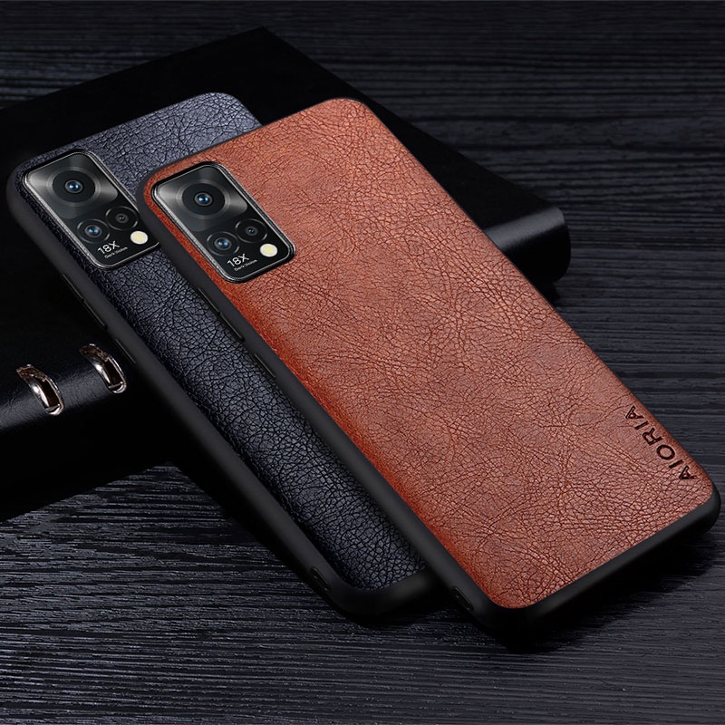 Ốp Điện Thoại TPU / PC Bề Mặt Da Chống Sốc Cho Meizu 18X Luxruy