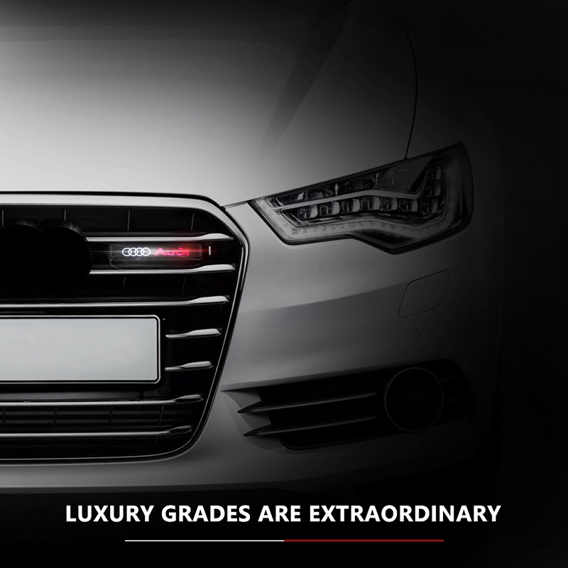 Miếng Dán Trang Trí Có Đèn Led Cho Xe Hơi Audi Rs Sline A3 A4 A5 A6 A7 A8 Q2 Q3 Q4 Q5 Q6 Q7 Q8